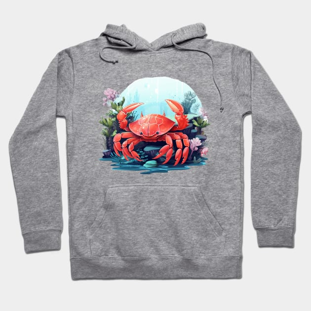 Red Crab Hoodie by zooleisurelife